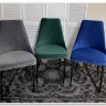 Стул NEPAL-P ЗЕЛЕНЫЙ 19 велюр/ черный каркас заказать по цене 7 100 руб. в Перми