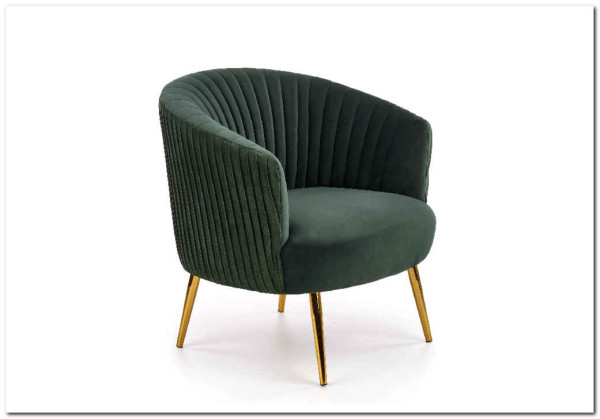 Кресло CROWN  Halmar (темно-зеленый/золотой) заказать по цене 30 381 руб. в Перми