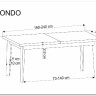 Стол обеденный Halmar EDMONDO 160 раскладной (дуб/черный) заказать по цене 108 460 руб. в Перми