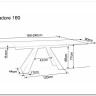 Стол обеденный Signal SALVADORE CERAMIC раскладной (серый мрамор/черный мат) заказать по цене 136 583 руб. в Перми