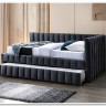 Кровать SIGNAL ALFIE Velvet Bluvel 14 темно-серый, 120/200 заказать по цене 77 985 руб. в Перми