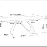 Стол обеденный Signal DIUNA Ceramic 160 раскладной (Statuario Venato белый/черный мат) заказать по цене 156 634 руб. в Перми