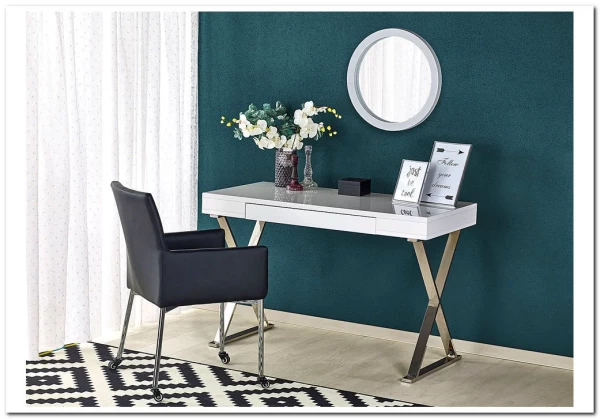 Стол компьютерный Halmar B-31 (белый/хром) заказать по цене 37 613 руб. в Перми