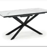 Стол обеденный Halmar DIESEL раскладной (белый мрамор/темно-серый/черный) заказать по цене 73 944 руб. в Перми