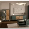 Витрина Siena REG1W1D1S дымчатый зеленый/дуб вотан BRW заказать по цене 28 950 руб. в Перми