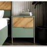 Витрина Siena REG1W1D1S дымчатый зеленый/дуб вотан BRW заказать по цене 28 950 руб. в Перми