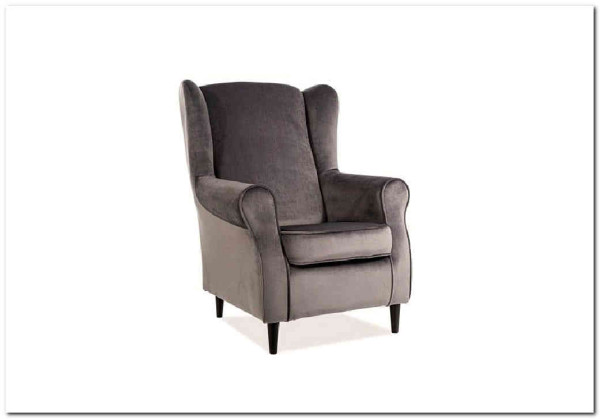 Кресло BARON Velvet Bluvel 14  Signal (серый) заказать по цене 47 283 руб. в Перми