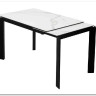 Стол CORNER 120 MATTE STATUARIO Белый мрамор матовый керамика, стекло/ черный каркас, DISAUR заказать по цене 59 400 руб. в Перми