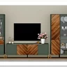 Витрина Siena REG1W1D дымчатый зеленый/дуб вотан BRW заказать по цене 43 630 руб. в Перми