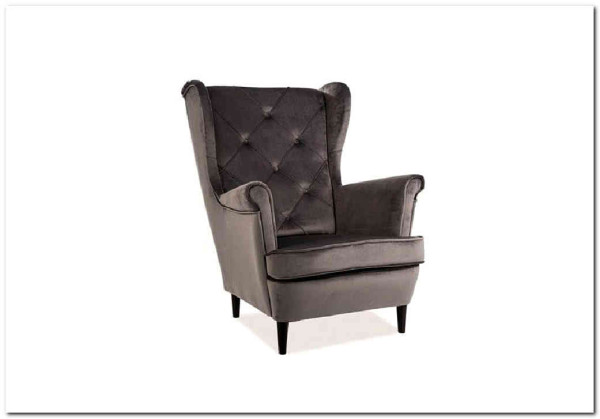 Кресло LADY Velvet Bluvel 14  Signal (серый) заказать по цене 47 283 руб. в Перми