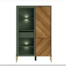 Витрина Siena REG1W1D/140 дымчатый зеленый/дуб вотан BRW заказать по цене 33 980 руб. в Перми