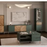 Витрина Siena REG1W1D/140 дымчатый зеленый/дуб вотан BRW заказать по цене 33 980 руб. в Перми
