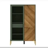 Витрина Siena REG1W1D/140 дымчатый зеленый/дуб вотан BRW заказать по цене 33 980 руб. в Перми
