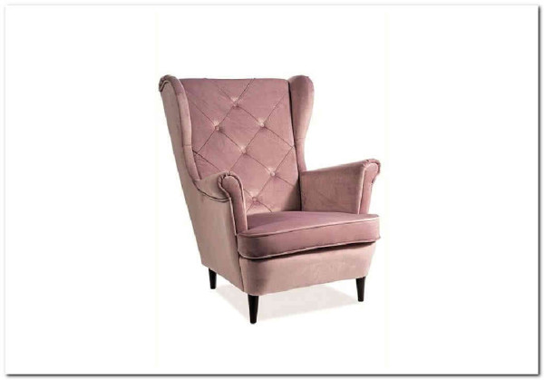 Кресло LADY Velvet Bluvel 52  Signal (античный розовый) заказать по цене 47 283 руб. в Перми
