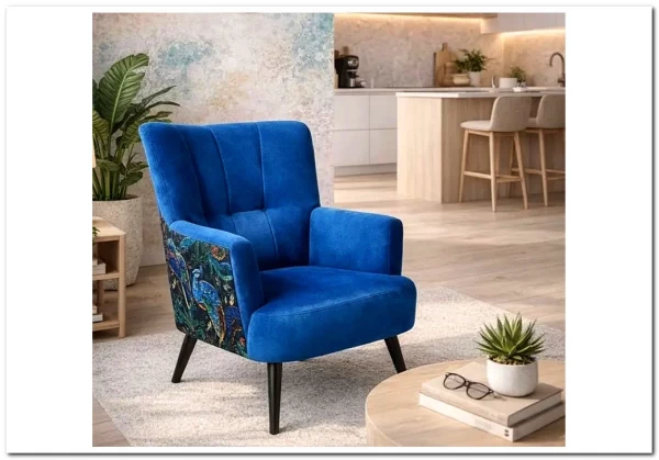 Кресло Halmar PAGONI (темно-синий/черный) заказать по цене 43 019 руб. в Перми