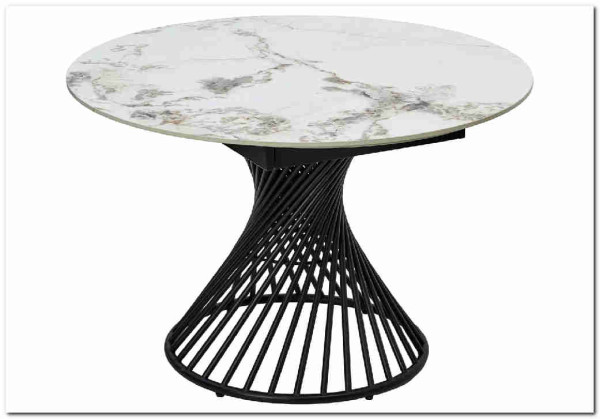 Стол BUENO 120 GLOSS GOLDEN JADE SOLID CERAMIC / BLACK, DISAUR заказать по цене 108 700 руб. в Перми