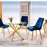 Стул кухонный Signal CHIC Velvet Bluvel 14 (серый/золотой) заказать по цене 10 726 руб. в Перми