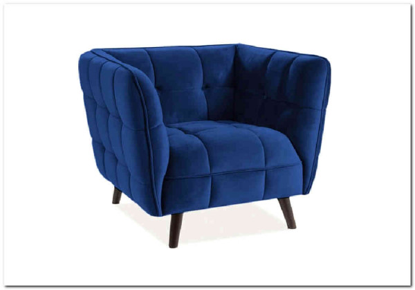 Кресло CASTELLO 1 Velvet Bluvel 86  Signal (темно-синий) заказать по цене 64 889 руб. в Перми Кресло CASTELLO 1 Velvet Bluvel 86  Signal (темно-синий) заказать по цене 64 889 руб. в Перми