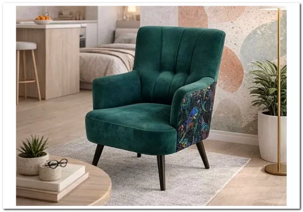 Кресло Halmar PAGONI (темно-зеленый/черный) заказать по цене 43 019 руб. в Перми