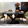 Стол BLANCO 160 MATT BLACK MARBLE SOLID CERAMIC / Орех, DISAUR заказать по цене 102 000 руб. в Перми