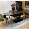 Стол BLANCO 160 MATT BLACK MARBLE SOLID CERAMIC / Орех, DISAUR заказать по цене 102 000 руб. в Перми