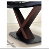 Стол BLANCO 160 MATT BLACK MARBLE SOLID CERAMIC / Орех, DISAUR заказать по цене 102 000 руб. в Перми
