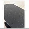 Стол BLANCO 160 MATT BLACK MARBLE SOLID CERAMIC / Орех, DISAUR заказать по цене 102 000 руб. в Перми