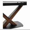 Стол BLANCO 160 MATT BLACK MARBLE SOLID CERAMIC / Орех, DISAUR заказать по цене 102 000 руб. в Перми