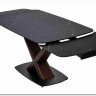 Стол BLANCO 160 MATT BLACK MARBLE SOLID CERAMIC / Орех, DISAUR заказать по цене 102 000 руб. в Перми