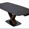 Стол BLANCO 160 MATT BLACK MARBLE SOLID CERAMIC / Орех, DISAUR заказать по цене 102 000 руб. в Перми