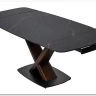 Стол BLANCO 160 MATT BLACK MARBLE SOLID CERAMIC / Орех, DISAUR заказать по цене 106 800 руб. в Перми
