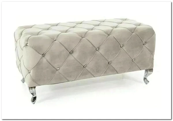 Скамья Signal HESTIA VELVET (светло-серый/серебряный) заказать по цене 38 606 руб. в Перми