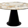 Стол TERAMO 135 GLOSS GRAND JADE SOLID CERAMIC, керамика, поворотн.механизм / Черный каркас, DISAUR заказать по цене 56 970 руб. в Перми