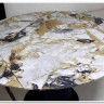 Стол TERAMO 135 GLOSS GRAND JADE SOLID CERAMIC, керамика, поворотн.механизм / Черный каркас, DISAUR заказать по цене 56 970 руб. в Перми