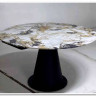 Стол TERAMO 135 GLOSS GRAND JADE SOLID CERAMIC, керамика, поворотн.механизм / Черный каркас, DISAUR заказать по цене 56 970 руб. в Перми