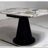 Стол TERAMO 135 GLOSS GRAND JADE SOLID CERAMIC, керамика, поворотн.механизм / Черный каркас, DISAUR заказать по цене 56 970 руб. в Перми