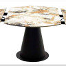 Стол TERAMO 135 GLOSS GRAND JADE SOLID CERAMIC, керамика, поворотн.механизм / Черный каркас, DISAUR заказать по цене 56 970 руб. в Перми