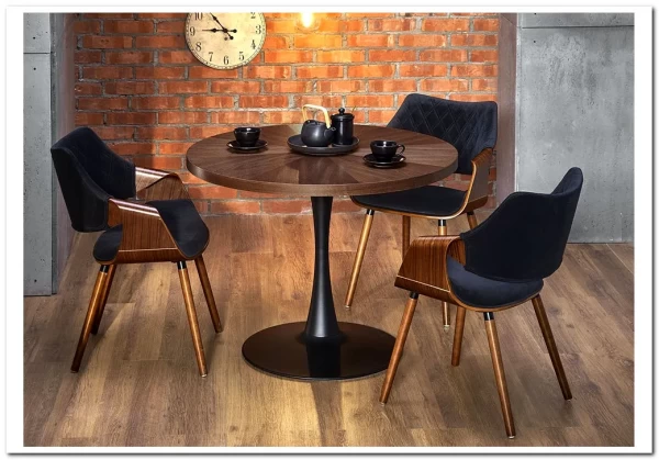 Стол обеденный Halmar CARMELO (орех/черный) заказать по цене 29 439 руб. в Перми