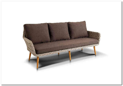 Прованс диван из искусственного ротанга трехместный