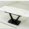 Стол ALATRI 120 MATT WHITE MARBLE SINTERED STONE / BLACK заказать по цене 75 200 руб. в Перми
