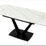 Стол ALATRI 120 MATT WHITE MARBLE SINTERED STONE / BLACK заказать по цене 75 200 руб. в Перми