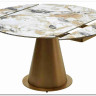 Стол TERAMO 135 GLOSS GRAND JADE SOLID CERAMIC, керамика, поворотн.механизм / Бронзовый, DISAUR заказать по цене 63 810 руб. в Перми