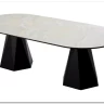 Стол ОРФЕЙ 240 нераскладной цвет ОНИКС (ONYX SABLE PULIDO), керамика / Черный каркас заказать по цене 101 050 руб. в Перми