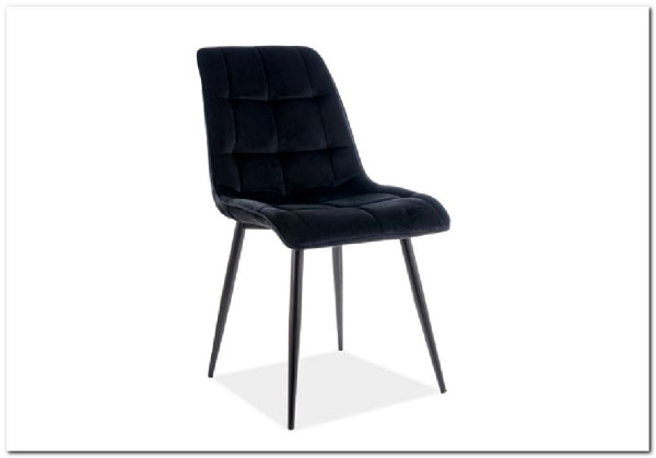 Стул кухонный Signal CHIC Velvet Bluvel 19 (черный/черный) заказать по цене 9 962 руб. в Перми