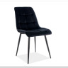 Стул кухонный Signal CHIC Velvet Bluvel 19 (черный/черный) заказать по цене 9 962 руб. в Перми