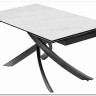 Стол ESTEBIO 160 KL-99 Белый мрамор матовый, итальянская керамика/ Серый металлик, DISAUR заказать по цене 100 240 руб. в Перми