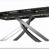 Стол ESTEBIO 160 KL-99 Белый мрамор матовый, итальянская керамика/ Серый металлик, DISAUR заказать по цене 100 240 руб. в Перми