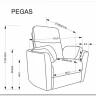Кресло Halmar PEGAS (бежевый) заказать по цене 65 192 руб. в Перми