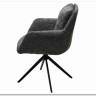 Стул MEADOW 360 град. поворот. Темно-серый XD841-16, букле / черный каркас, DISAUR заказать по цене 15 615 руб. в Перми