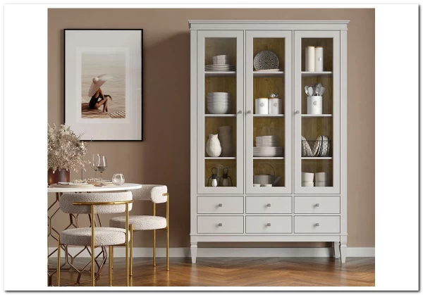 Шкаф для посуды Ольса-С 306 из массива сосны заказать по цене 81 929 руб. в Перми